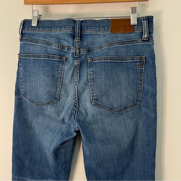 Madewell 2&x26 Cali Demi boot jeans chewed hem 0194 button front G0997 - Picture 6 of 13